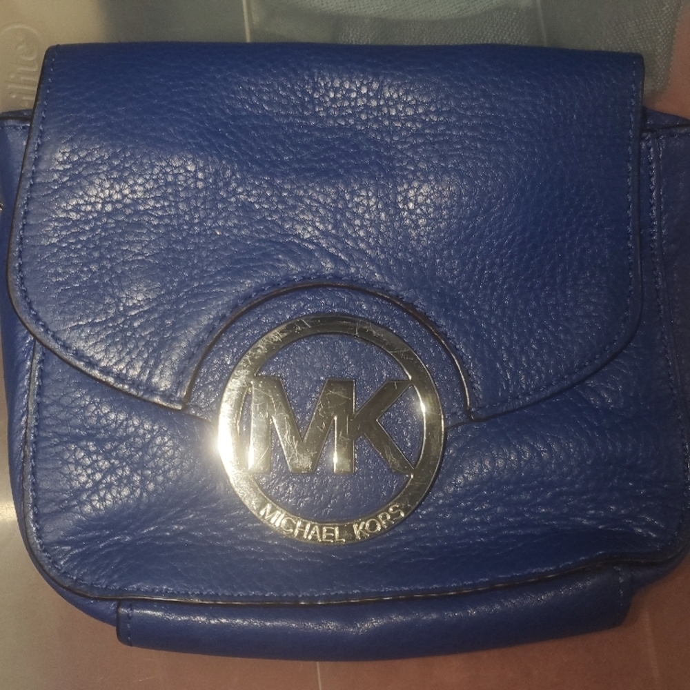 Michael Kors Blue Clutch